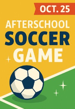 Afterschool program Soccer Game